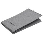 vidaXL Panier à linge pliable Gris 64 5x34 5x59 cm Tissu en faux lin
