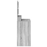 vidaXL Coiffeuse Sonoma gris 79 x 41 x 135 cm Bois d'ingénierie
