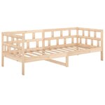 vidaXL Lit de jour sans matelas bois de pin massif 90x200 cm
