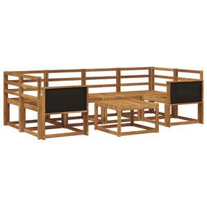 vidaXL Ensemble de canapés d'extérieur 5 pc Naturel