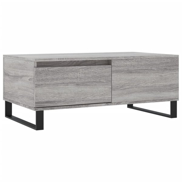 vidaXL Table basse Sonoma gris 90x50x36 5 cm Bois d'ingénierie