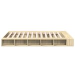 vidaXL Cadre de lit chêne sonoma 140x200 cm bois d'ingénierie