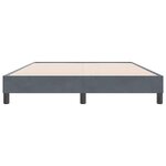 vidaXL Cadre de lit sans matelas gris foncé 140x220 cm velours