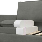 vidaXL Canapé Gris clair 76 x 81 x 87 5 cm Tissu