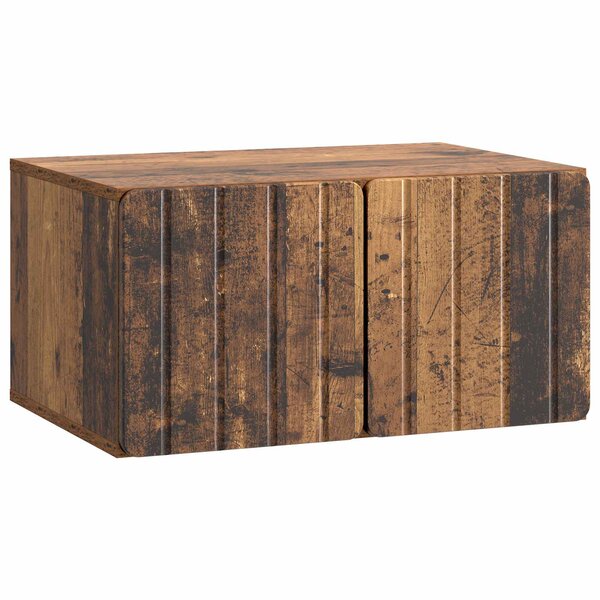 vidaXL Meuble TV mural Bois ancien 59 5 x 41 x 30 cm Bois d'ingénierie