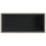 vidaXL Jardinières avec étagère 2 Pièces gris 90x40x75 cm résine tressée