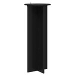 vidaXL Support de Plante 2 pièces Noir Ø40 x 100 cm Bois d'ingénierie