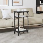 vidaXL Table d'appoint Chêne noir 40 x 30 x 75 cm Bois d'ingénierie