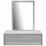 vidaXL Table de Toilette Gris 60 x 40 x 70 cm Bois d'ingénierie