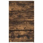 vidaXL Buffet Chêne fumé 60x35x98 5 cm Bois d'ingénierie