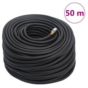 vidaXL Tuyau d'air hybride noir 0 6" 50 m caoutchouc et PVC