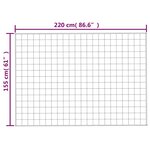 vidaXL Couverture lestée Crème clair 155x220 cm 11 kg Tissu