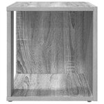 vidaXL Table d'appoint Sonoma gris 33x33x34 5 cm Bois d'ingénierie