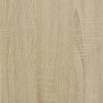 vidaXL Armoire à vitrine chêne sonoma 80x8 5x58 cm bois d'ingénierie