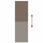 vidaXL Store enrouleur occultant café 80x230cm largeur du tissu 75 7cm