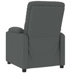 vidaXL Fauteuil de massage Gris foncé Tissu