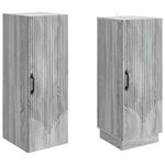 vidaXL Ensemble de Meubles 2 Pièces Sonoma gris Bois d'ingénierie