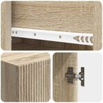 vidaXL Ensemble de Meubles 2 Pièces 33 x 34 5 x 90 cm Bois d'ingénierie