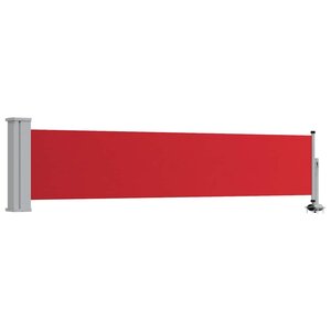 vidaXL Auvent latéral rétractable de patio 60x300 cm Rouge