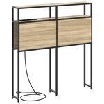 vidaXL Tête de lit de rangement Chêne Sonoma 100 cm Bois d'ingénierie