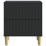 vidaXL Cabinet de chevet 2 pièces Noir 43 x 34 5 x 48 cm