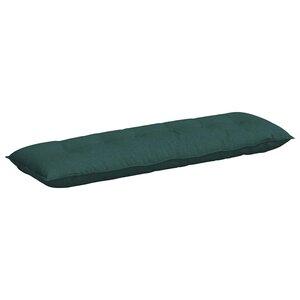 vidaXL Coussin de Dos Vert foncé 160 x 19 x 50 cm tissu