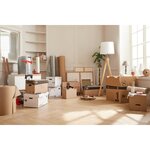 Pack and Move - Kit Complet Emballage et Déménagement - Ruban Adhésif Offert - Dévidoir  Ruban adhésif  Cutter  Marqueur