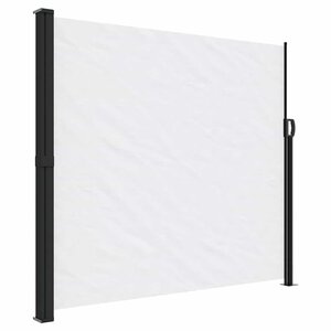 vidaXL Auvent latéral rétractable blanc 180x600 cm