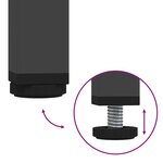 vidaXL Meuble TV noir 101 5x39x43 5 cm acier laminé à froid