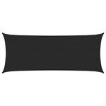 vidaXL Voile d'ombrage 160 g/m² Noir 2x5 m PEHD