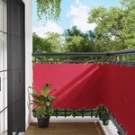 vidaXL Écran de balcon 90 x 600 cm Tissu Oxford Rectangulaire Bordeaux