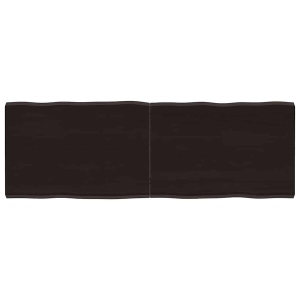 vidaXL Dessus de table bois massif traité bordure assortie