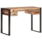 vidaXL Bureau 110x50x76 cm Bois solide