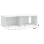 vidaXL Meuble TV mural Blanc 98 x 41 x 30 cm Bois d'ingénierie