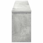 vidaXL Porte-manteau mural avec étagère Gris béton 100 x 16 x 26 cm