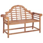 vidaXL Banc de jardin 127x58 5x92 5 cm Bois massif de teck