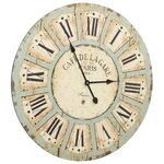 vidaXL Horloge murale Multicolore 60 cm MDF