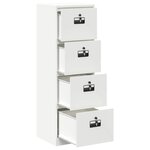 vidaXL Cabinet de Dossier Jaune moutarde 44 x 50 x 106.5 cm