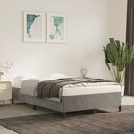 vidaXL Cadre de lit Gris clair 120x200 cm Velours