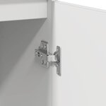 vidaXL Buffet blanc 57x34x76 cm bois d'ingénierie