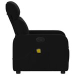 vidaXL Fauteuil de massage inclinable Noir Tissu