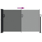 vidaXL Store latéral rétractable Anthracite 120 x 600 cm