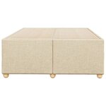 vidaXL Cadre de lit sans matelas crème 120x200 cm tissu