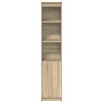 vidaXL Buffet haut chêne sonoma 37 5x35x180 cm bois d'ingénierie