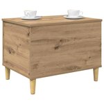 vidaXL Cabinet de chevet chêne artisanal 60 x 44.5 x 45 cm