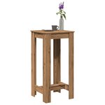 vidaXL Table de bar chêne artisanal 51x50x103 5 cm bois d'ingénierie