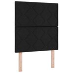 Tête de lit vidaXL design blocs en diamant noire 80 cm tissu