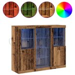 vidaXL Buffet Bois ancien 123 x 37 x 100 cm Bois d'ingénierie