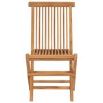 vidaXL Chaises pliables de jardin lot de 6 Bois de teck solide