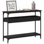 vidaXL Table console Chêne noir 100 x 29 x 75 cm Bois d'ingénierie